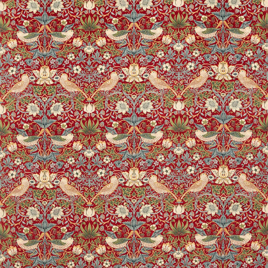 Strawberry Thief Velvet Fabric by Morris & Co.
