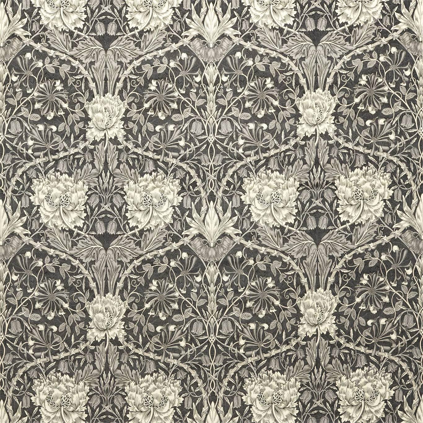 Honeysuckle And Tulip Velvet Fabric by Morris & Co.