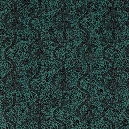 Indian Flock Velvet Fabric by Morris & Co.