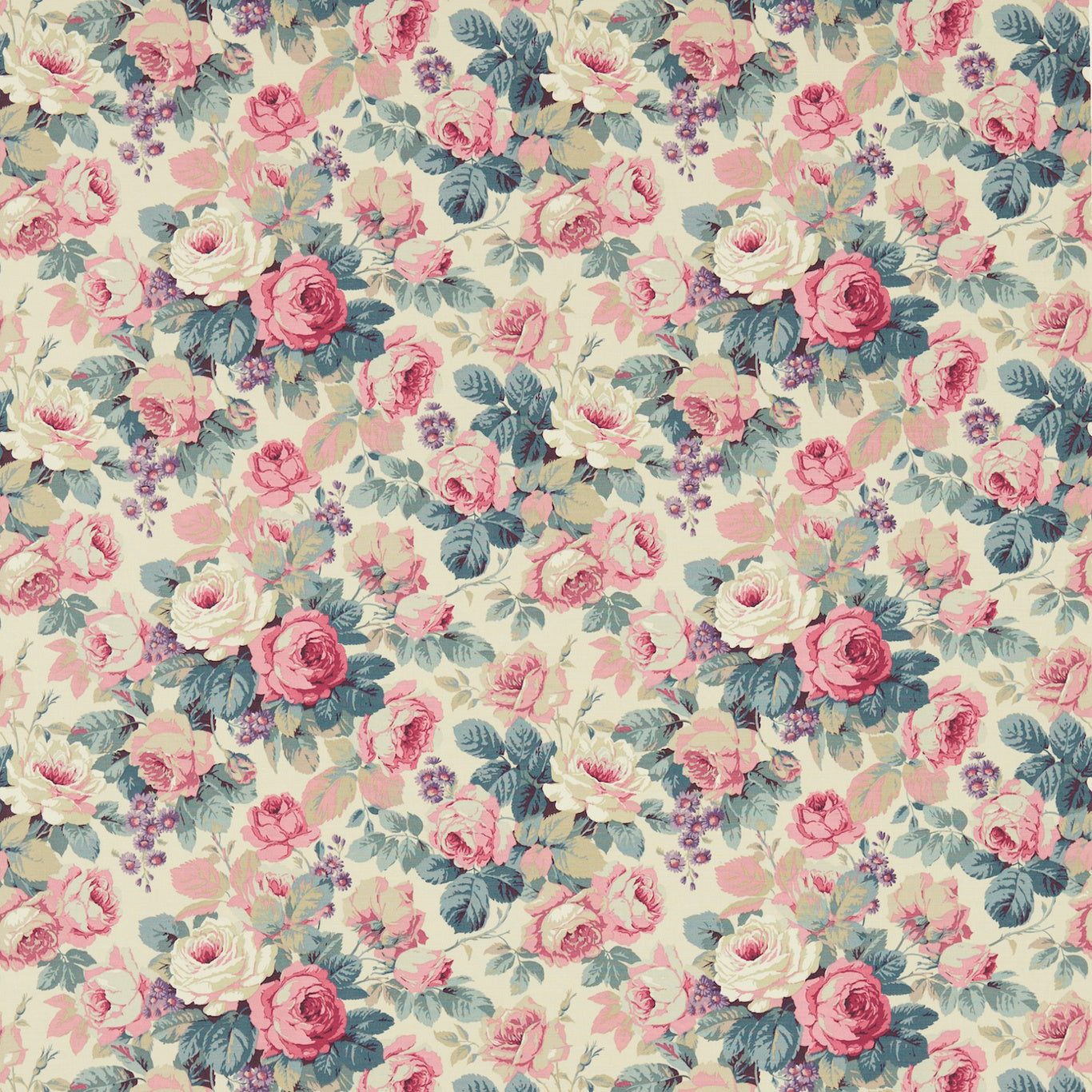 Chelsea Fabric by Sanderson - DVIN224319 - Indigo/Loganberry