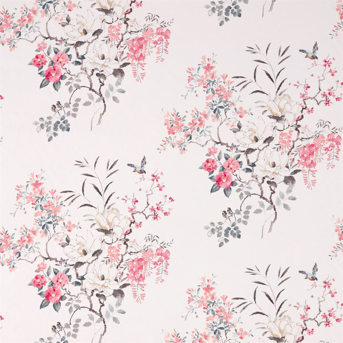 Magnolia & Blossom Fabric by Sanderson