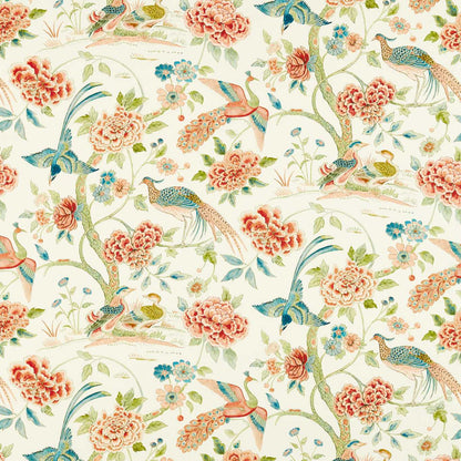 Indienne Peacock Fabric by Sanderson