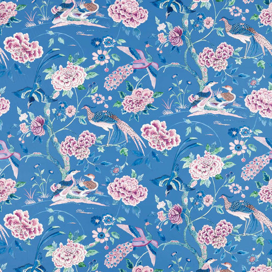 Indienne Peacock Fabric by Sanderson