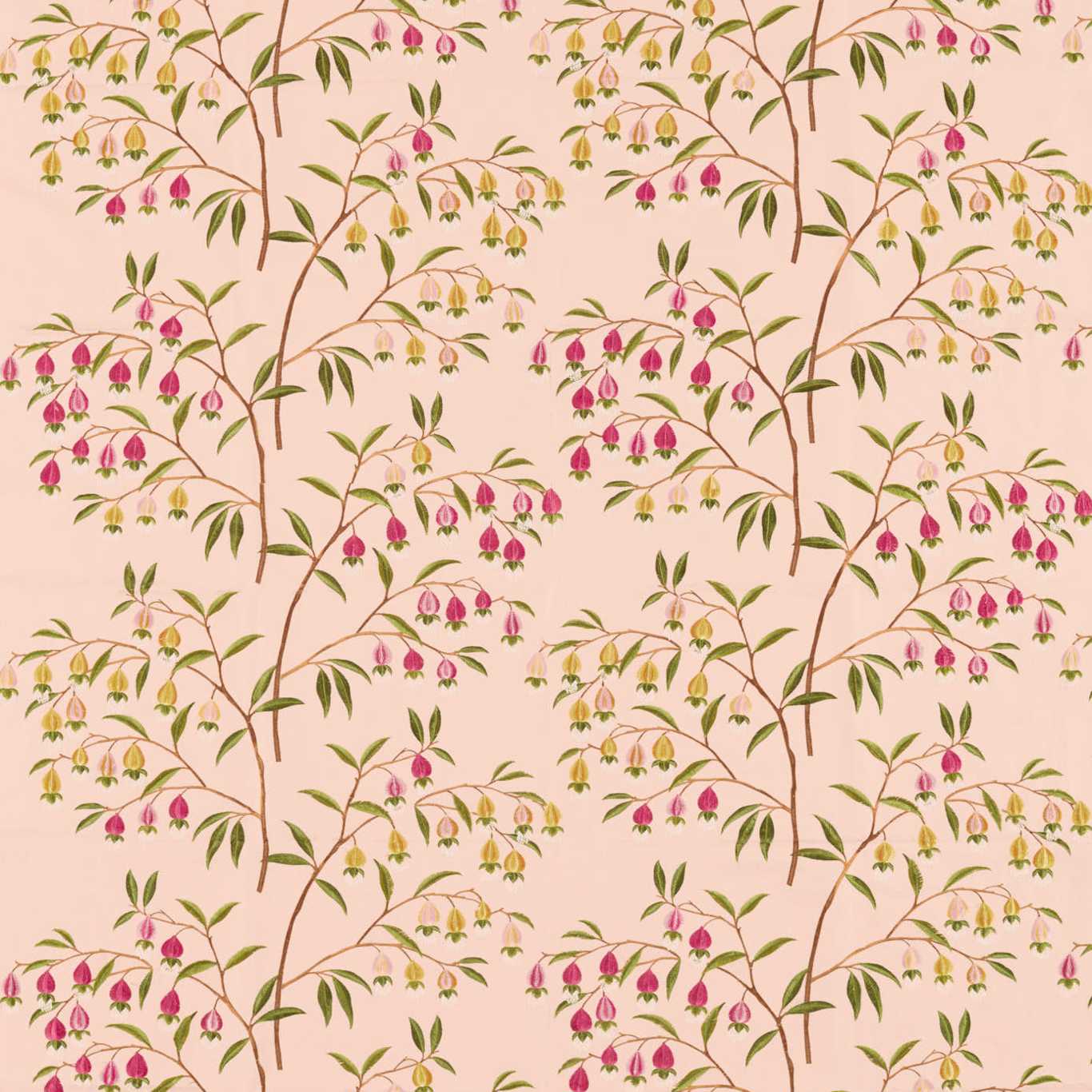 Chinese Lantern Fabric by Sanderson - DWAT237269 - Peach Blossom