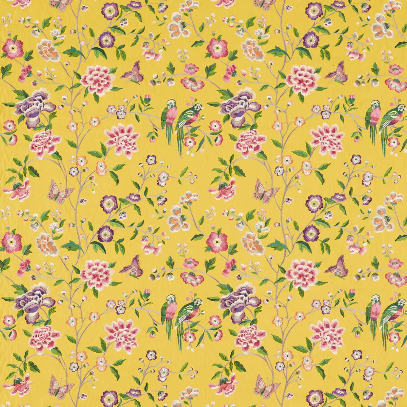 Chinoiserie Hall Fabric by Sanderson - DWAT237273 - Papavera