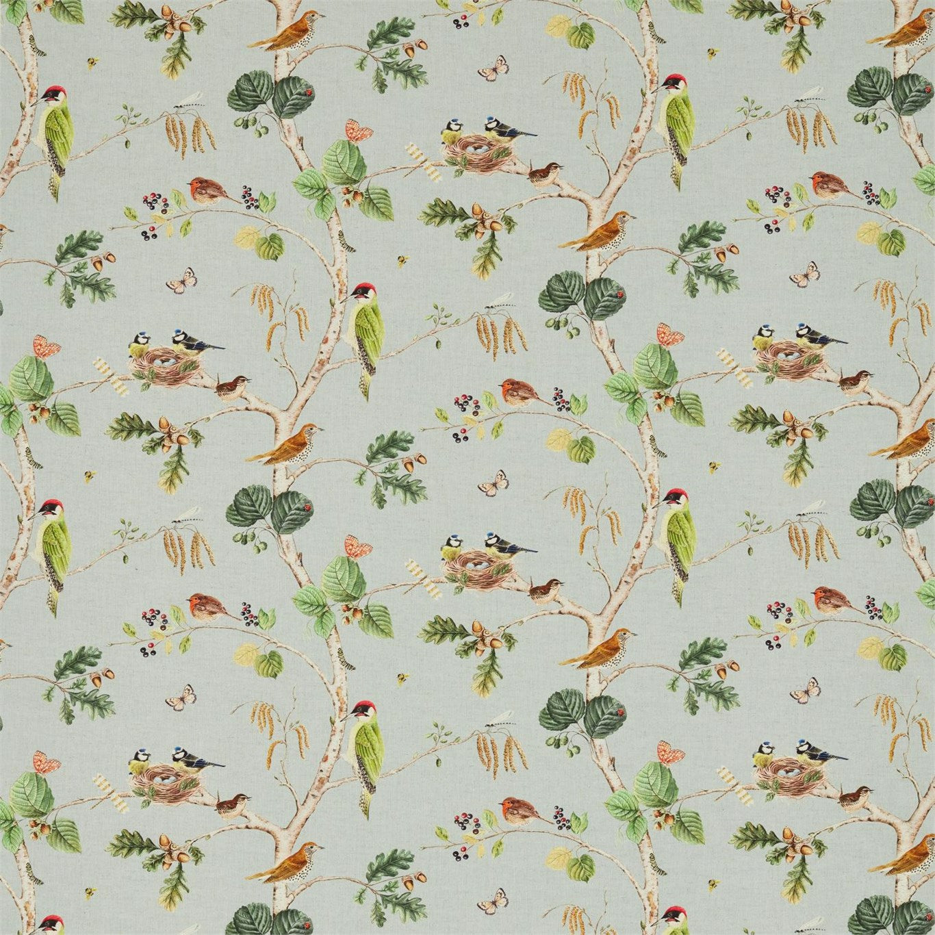 Woodland Chorus Fabric by Sanderson