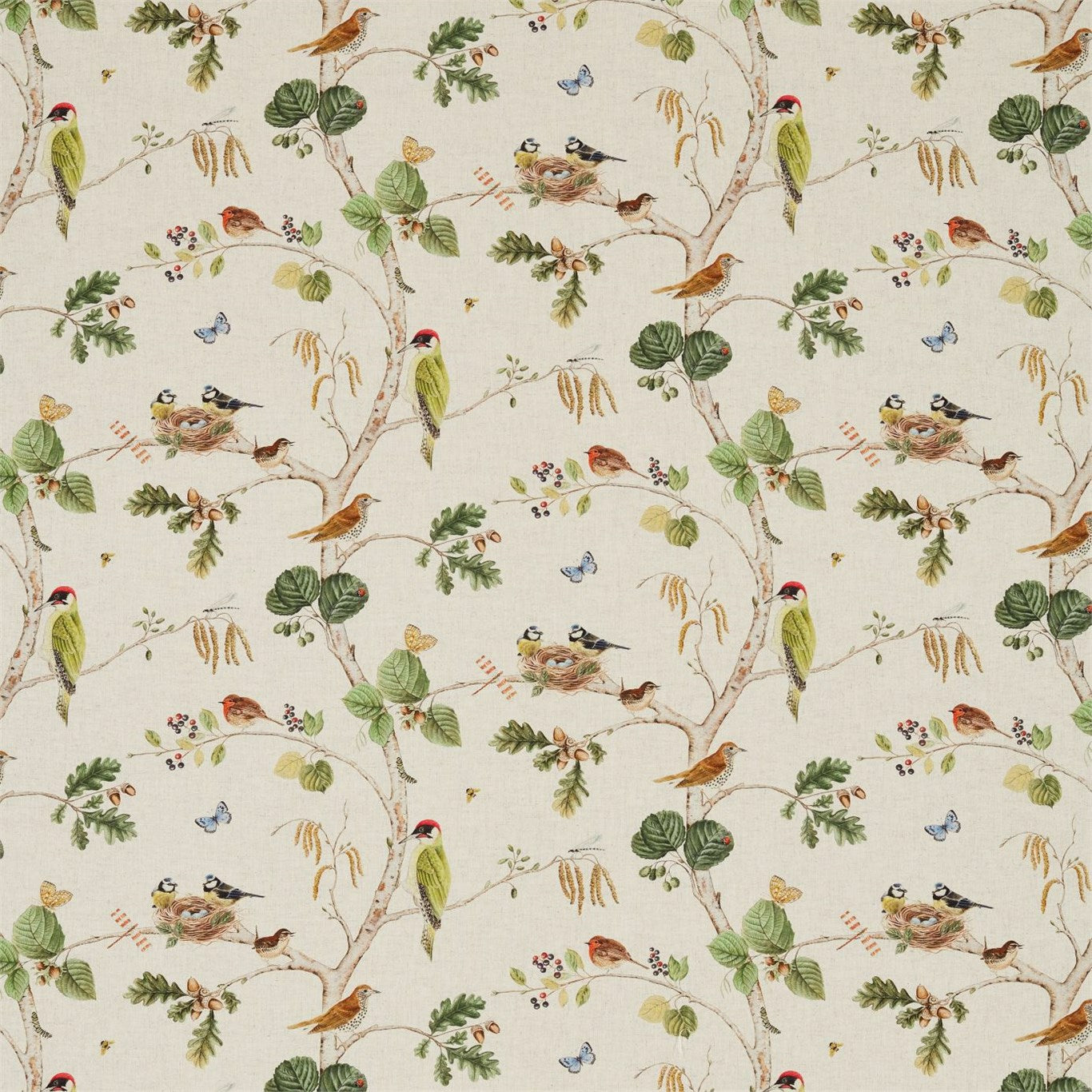 Woodland Chorus Fabric by Sanderson