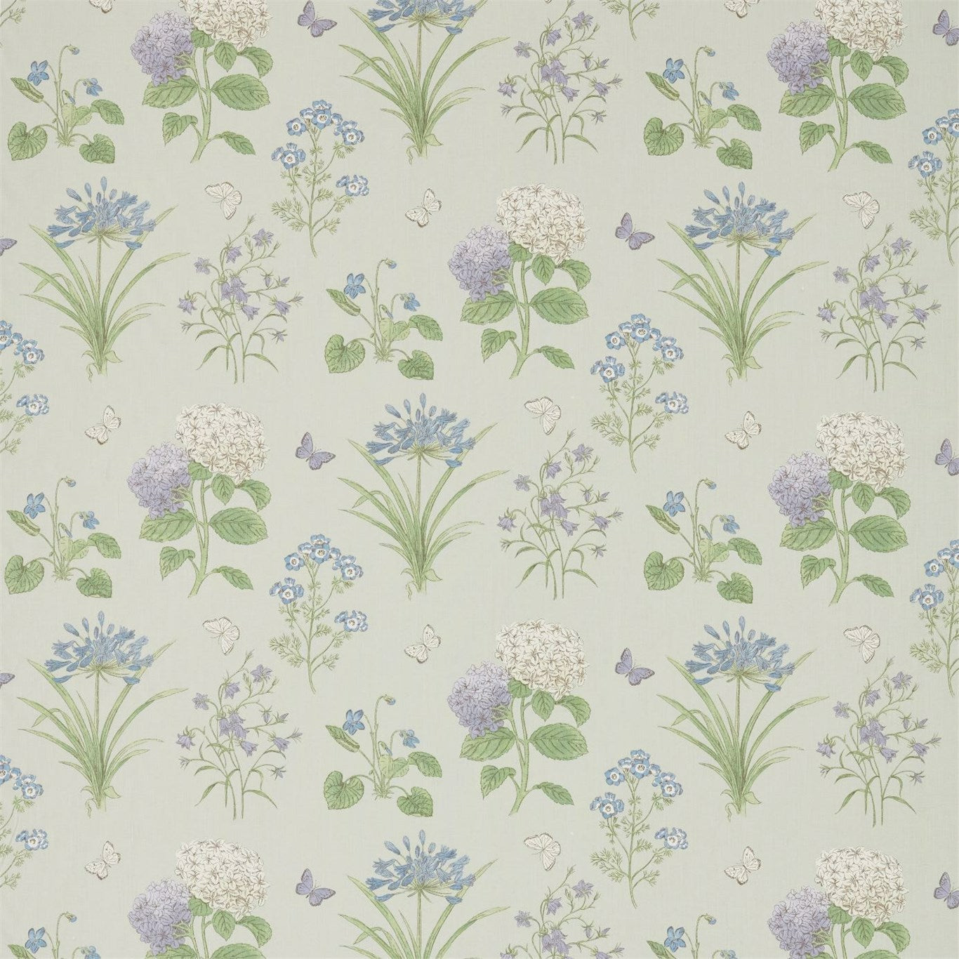 Harebells & Violets Fabric by Sanderson