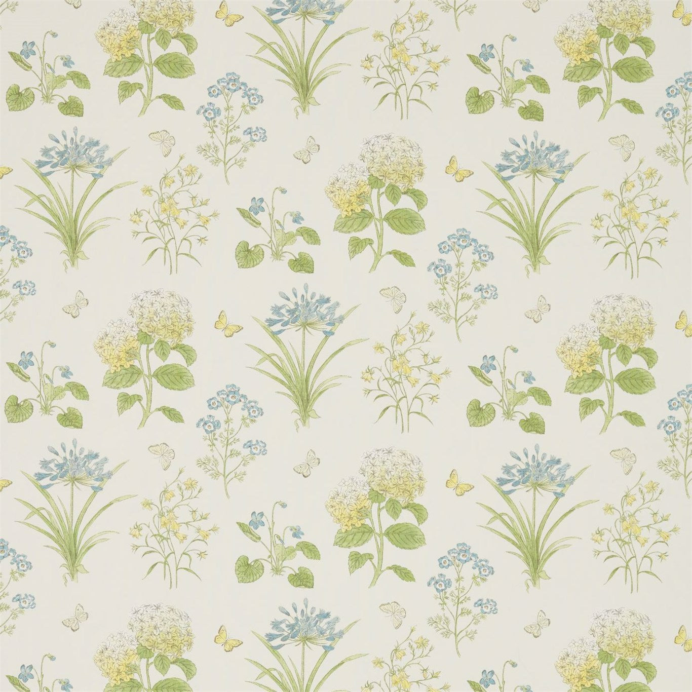 Harebells & Violets Fabric by Sanderson