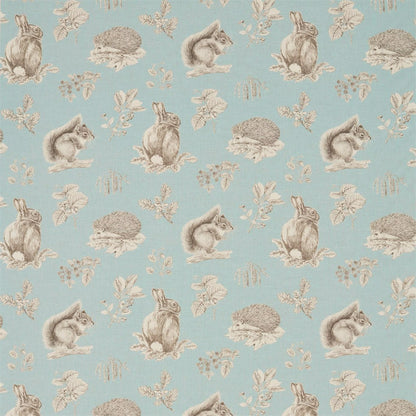 Squirrel & Hedgehog Fabric by Sanderson