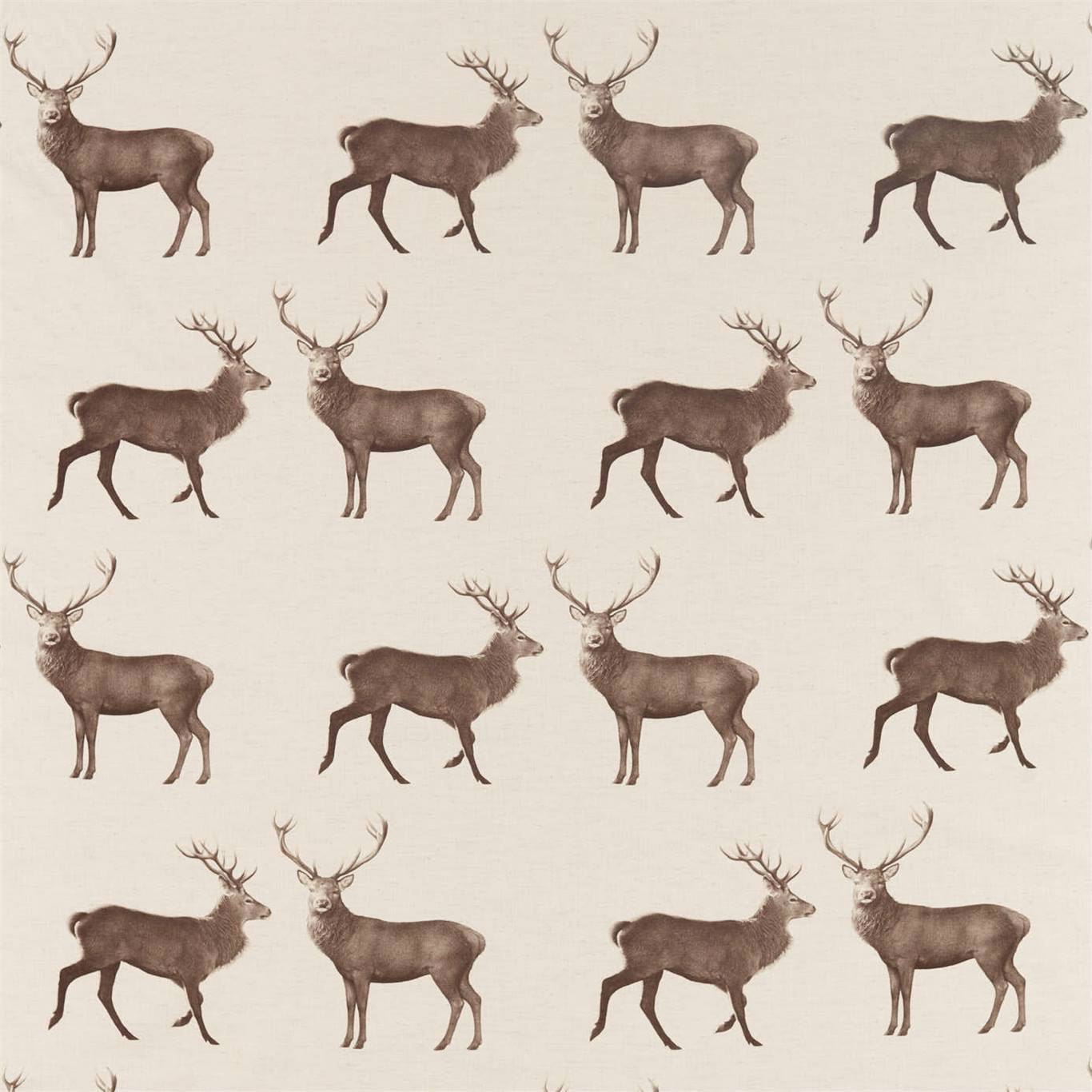 Evesham Deer Fabric by Sanderson
