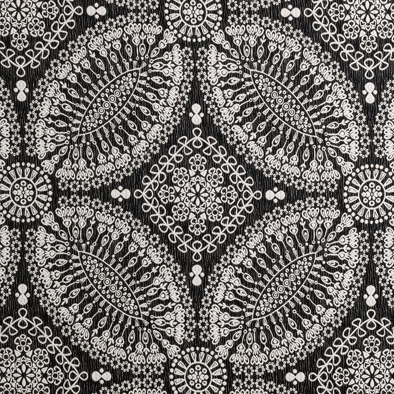 Bw1007 Fabric by Clarke & Clarke - F0879/01 - Black/White