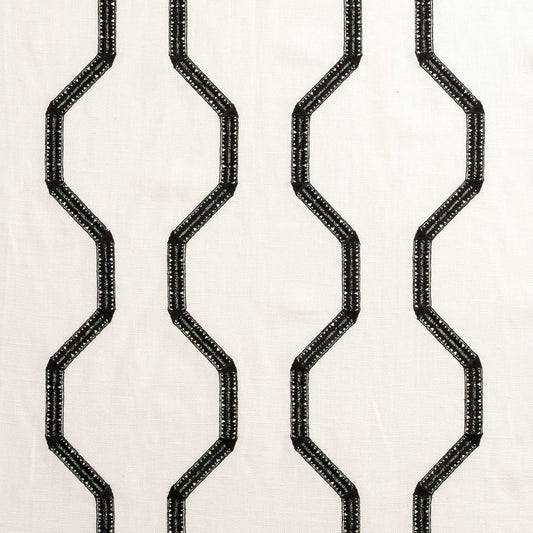 Bw1012 Fabric by Clarke & Clarke - F0884/01 - Black/White