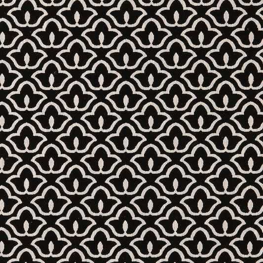 Bw1014 Fabric by Clarke & Clarke - F0887/01 - Black/White
