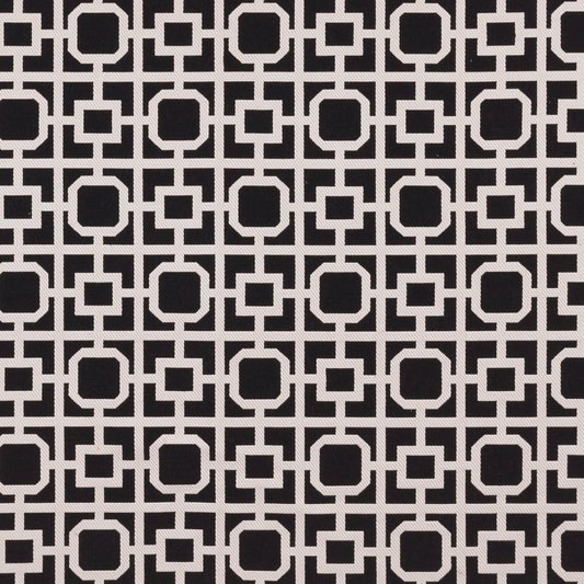Bw1017 Fabric by Clarke & Clarke - F0890/01 - Black/White