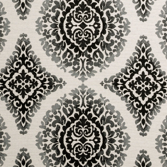 Bw1024 Fabric by Clarke & Clarke - F0897/01 - Black/White