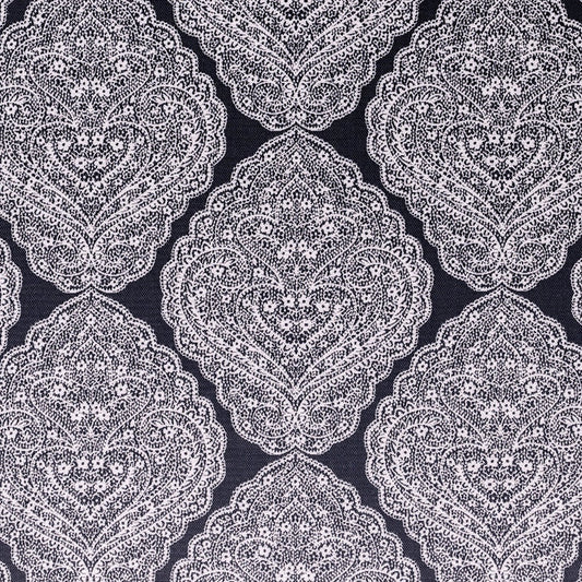 Bw1037 Fabric by Clarke & Clarke - F0910/01 - Black/White