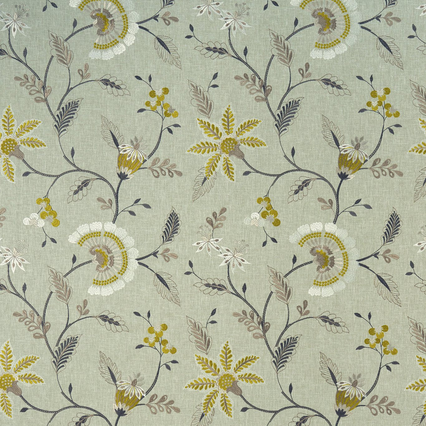 Delamere Fabric by Clarke & Clarke - F1004/01 - Chartreuse