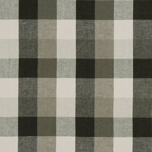Austin Check Fabric by Clarke & Clarke - F1042/01 - Charcoal