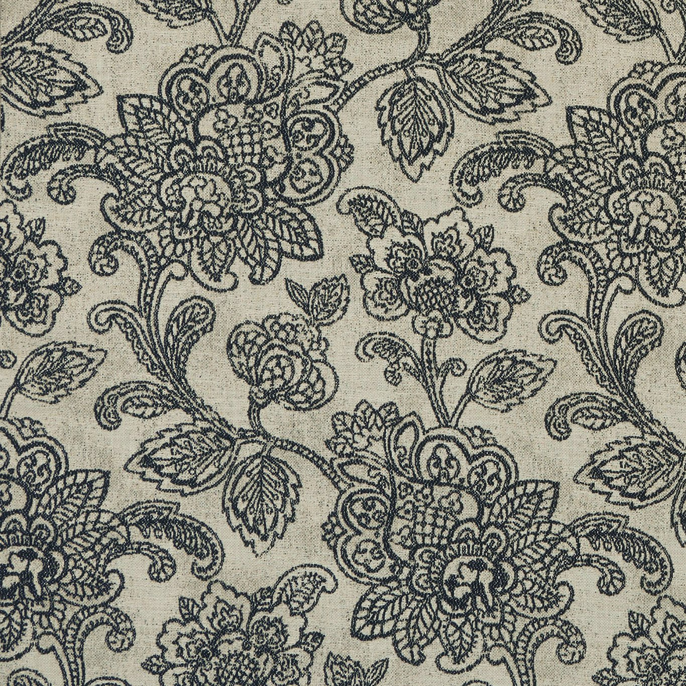 Cranbrook Fabric by Clarke & Clarke - F1044/01 - Charcoal