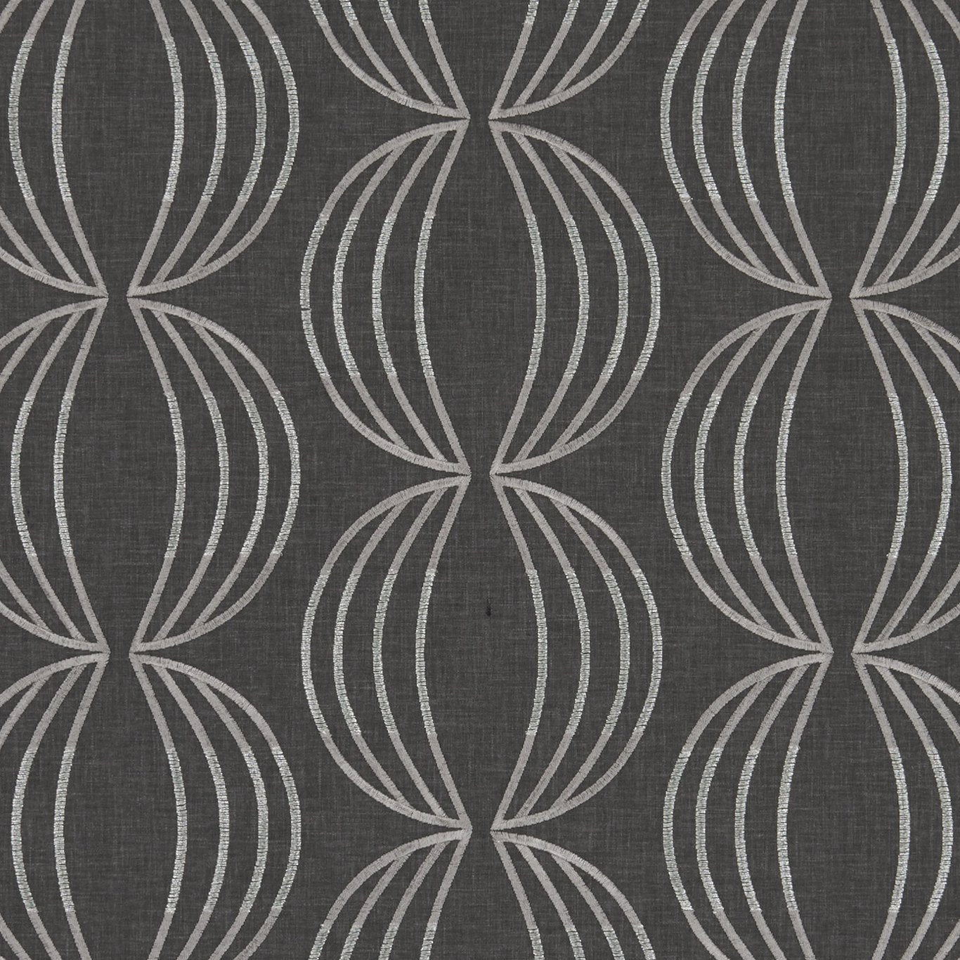 Carraway Fabric by Clarke & Clarke - F1070/02 - Charcoal