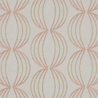 Carraway Fabric by Clarke & Clarke - F1070/06 - Rose Gold