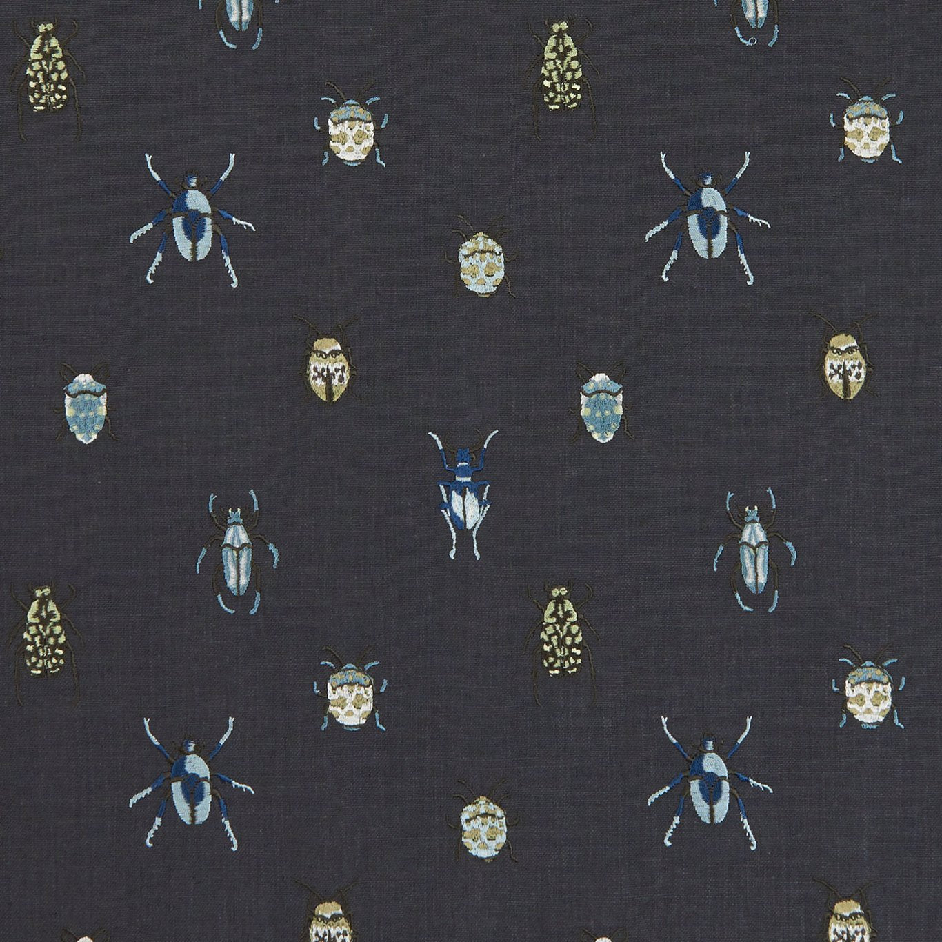 Beetle Fabric by Clarke & Clarke - F1095/02 - Mineral