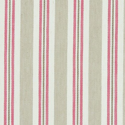 Alderton Fabric by Clarke & Clarke - F1119/05 - Raspberry/Linen