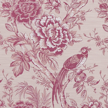 Avium Fabric by Clarke & Clarke - F1429/06 - Raspberry