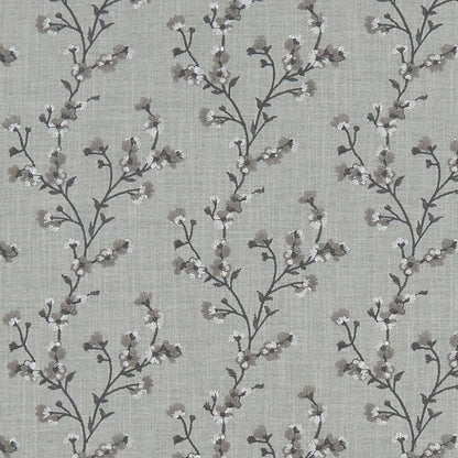 Blossom Fabric by Clarke & Clarke - F1439/01 - Charcoal