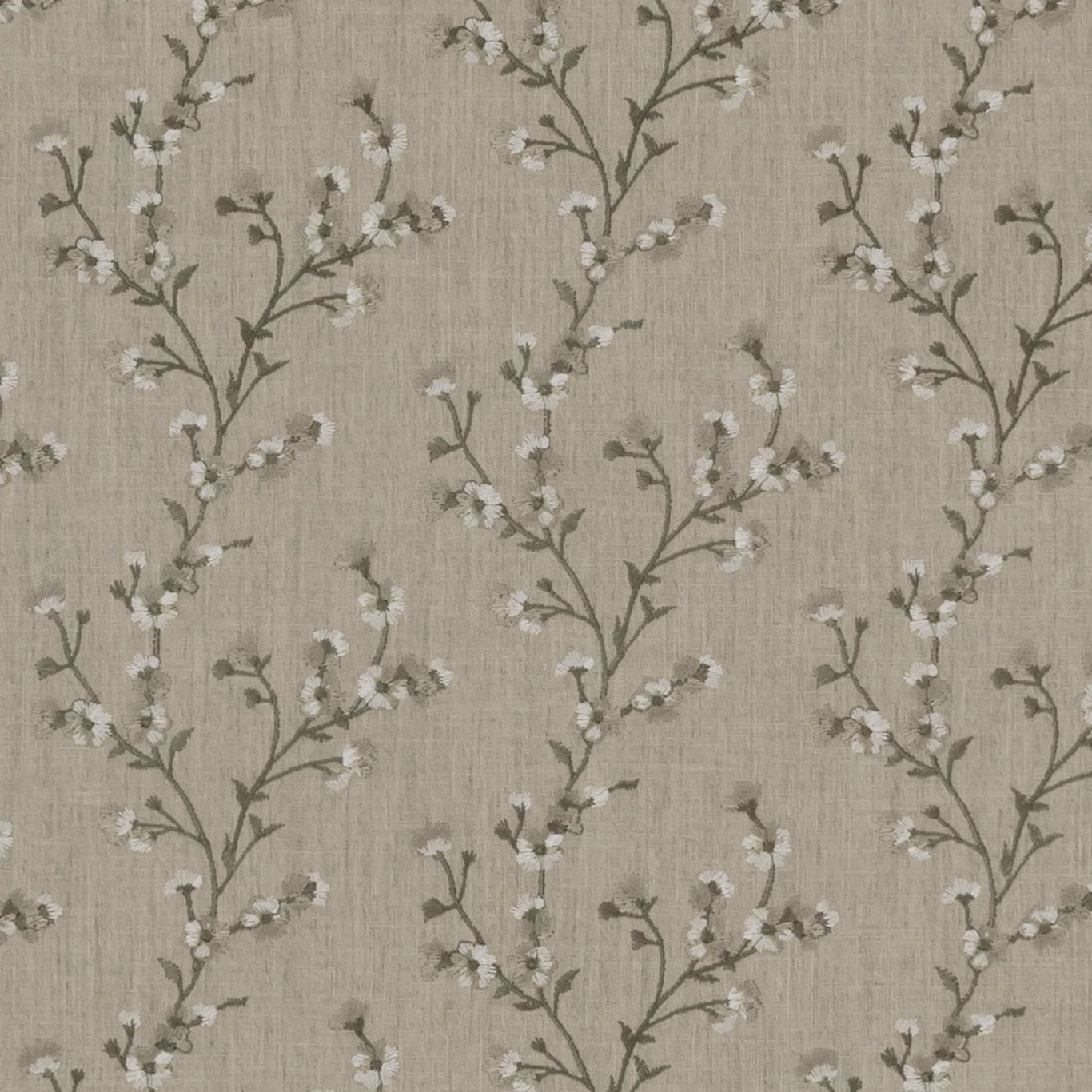 Blossom Fabric by Clarke & Clarke - F1439/03 - Linen