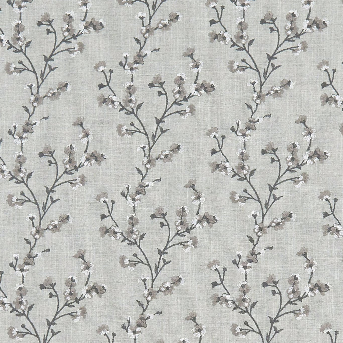 Blossom Fabric by Clarke & Clarke - F1439/04 - Silver