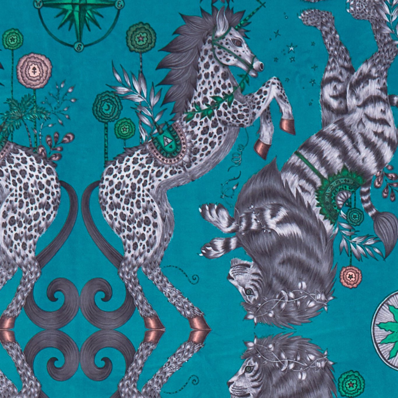 Caspian Fabric by Emma Shipley - F1474/03 - Teal