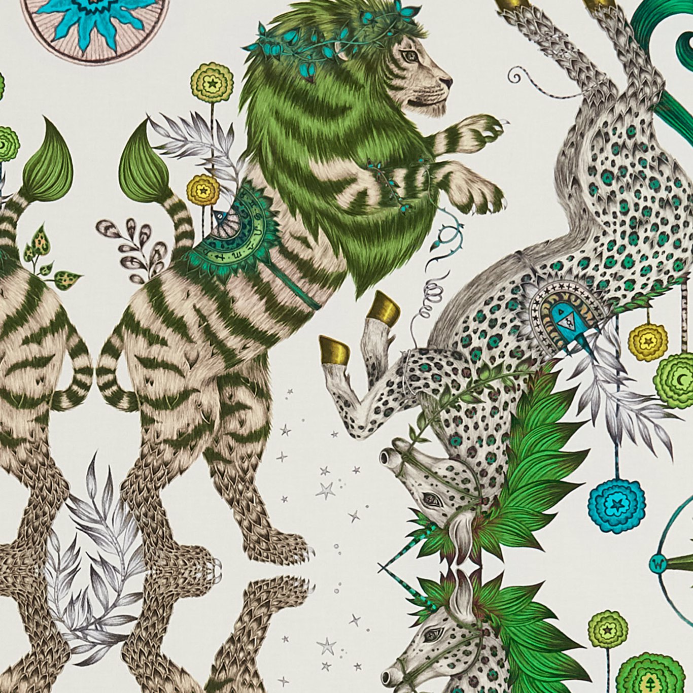 Caspian Fabric by Emma Shipley - F1482/02 - Lime
