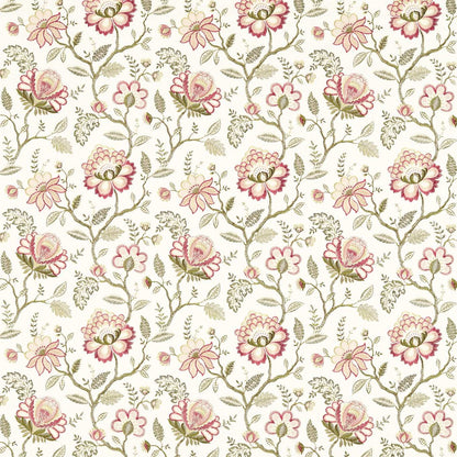 Adeline Fabric by Clarke & Clarke - F1543/02 - Blush/Raspberry