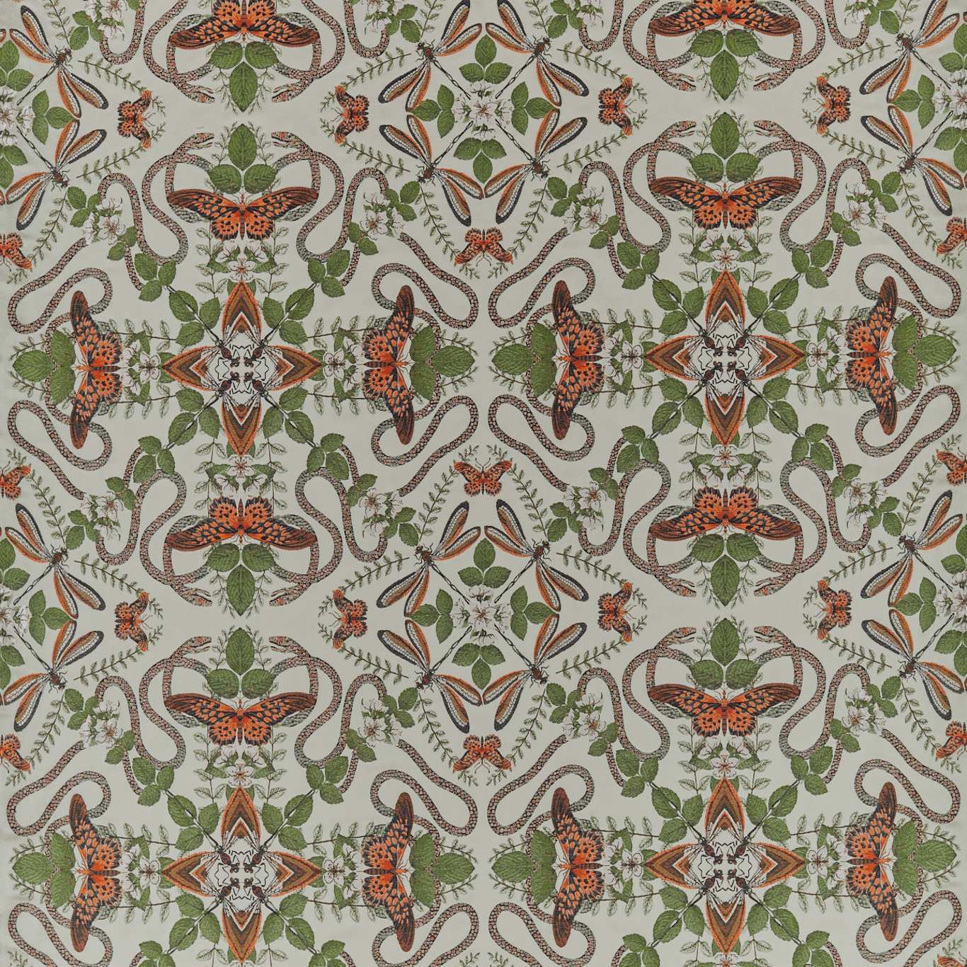 Emerald Forest Fabric by Wedgwood - F1581/03 - Smoke Jacquard