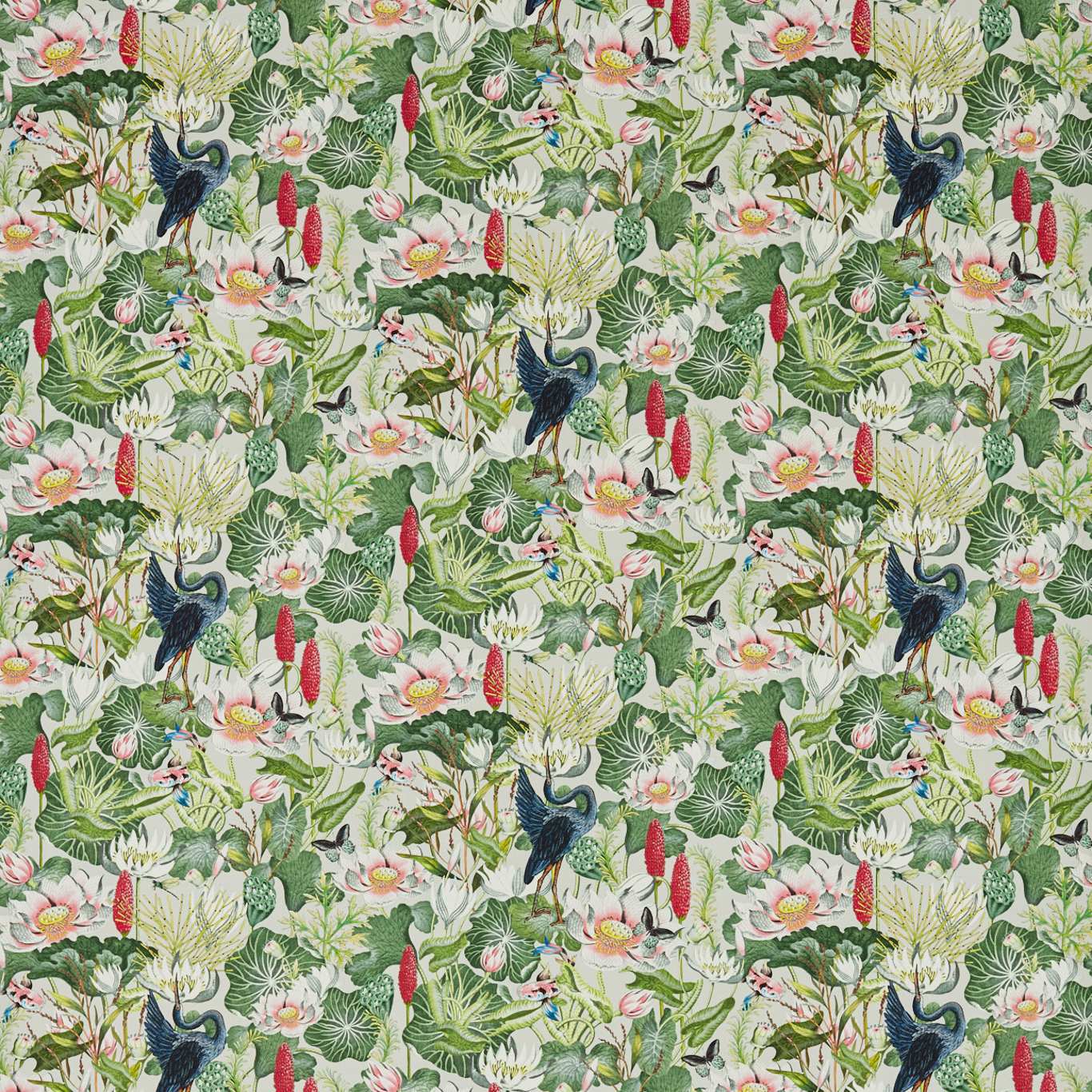 Waterlily Fabric by Wedgwood