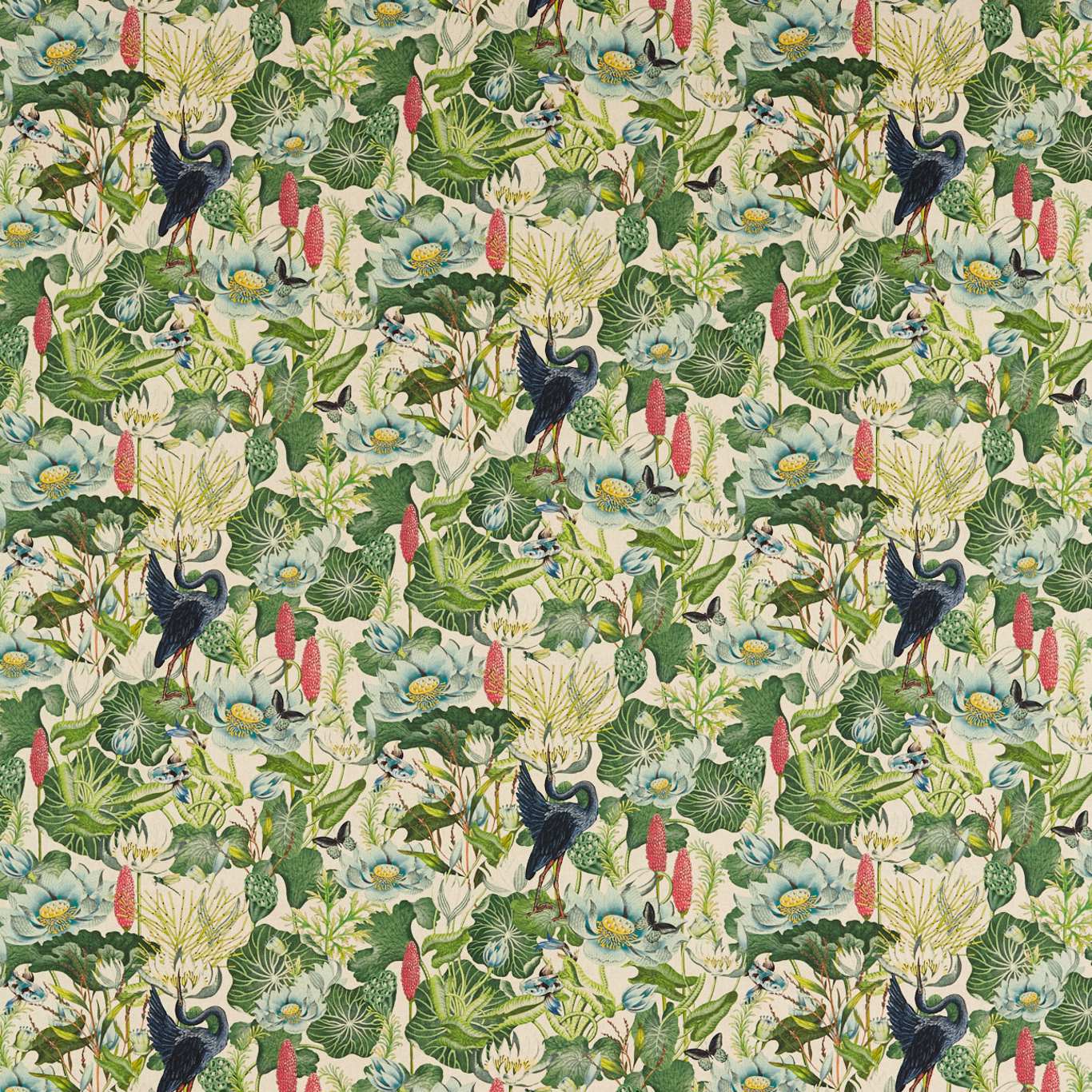 Waterlily Fabric by Wedgwood