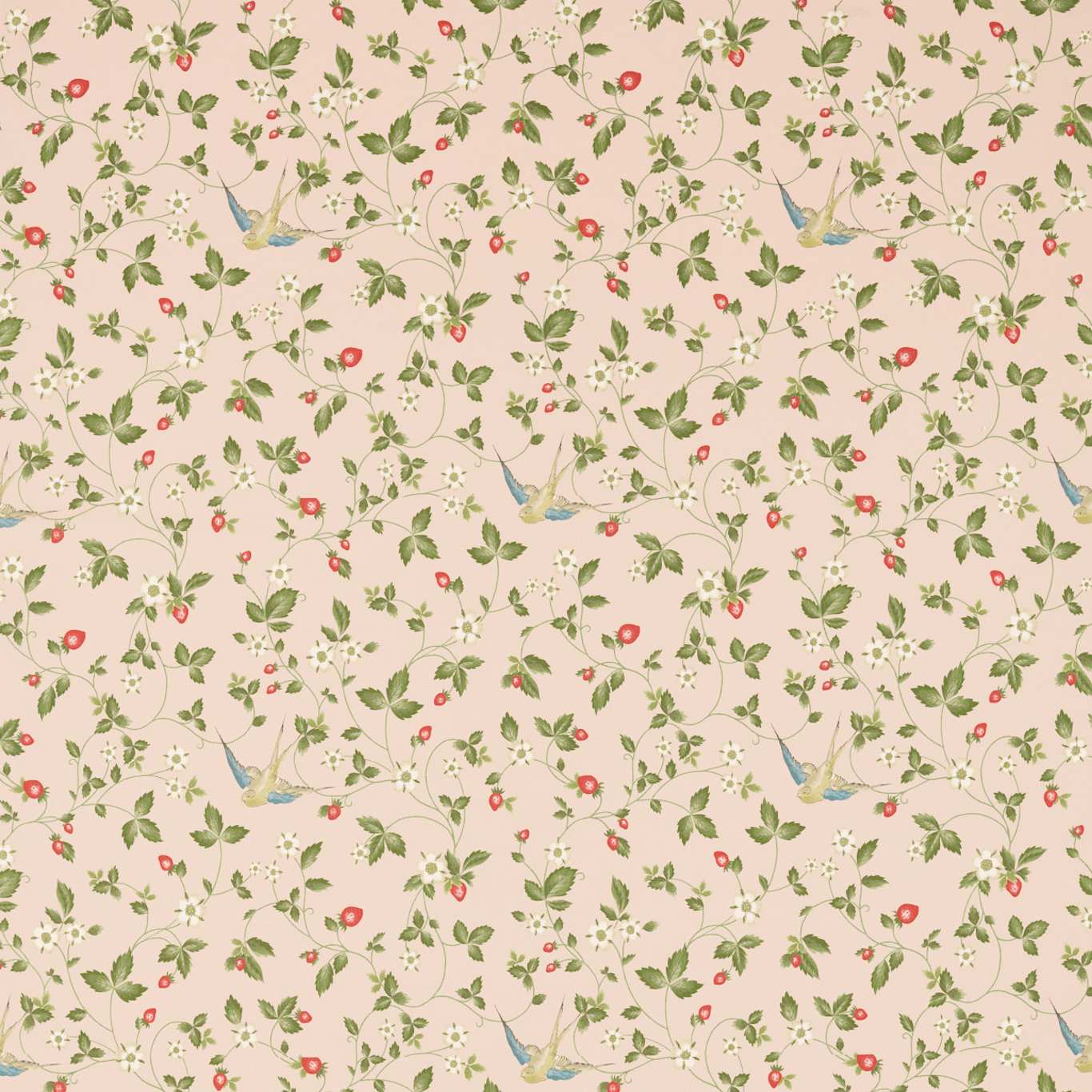 Wild Strawberry Fabric by Wedgwood