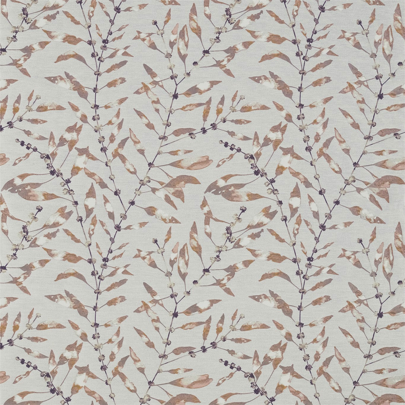 Chaconia Fabric by Harlequin - HANZ132293 - Mandarin/Fig