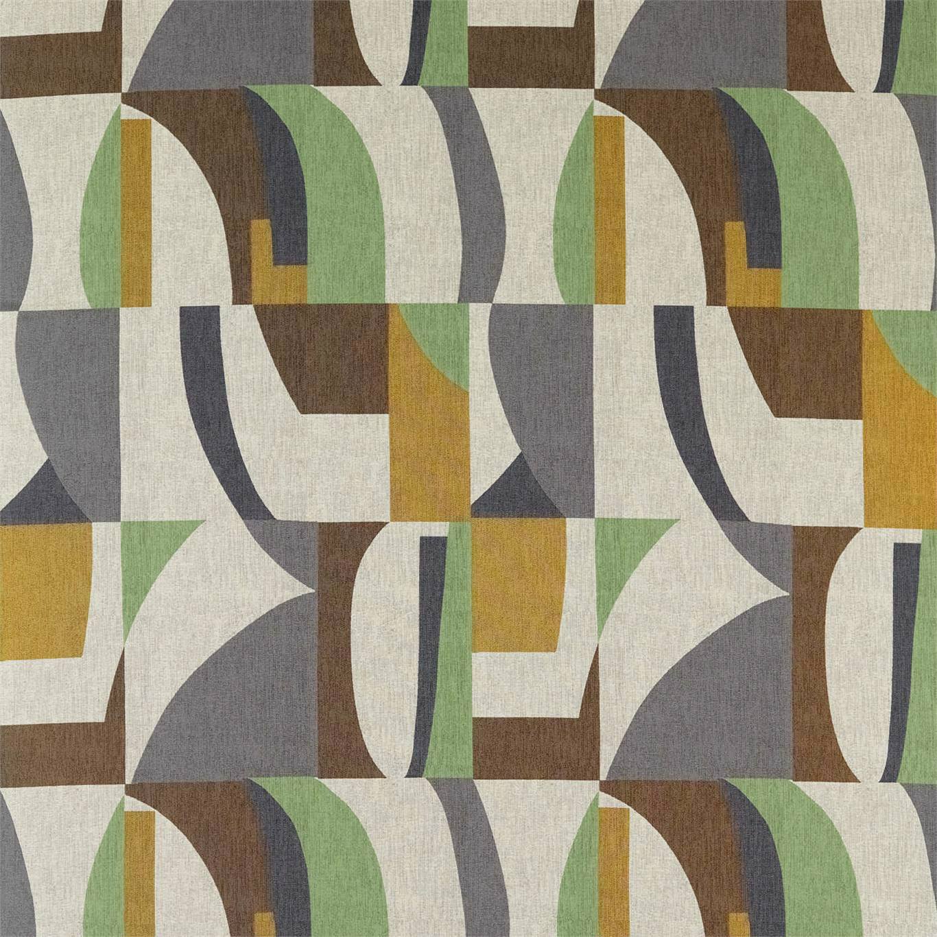Bodega Fabric by Harlequin - HATL132870 - Saffron / Charcoal / Wasabi