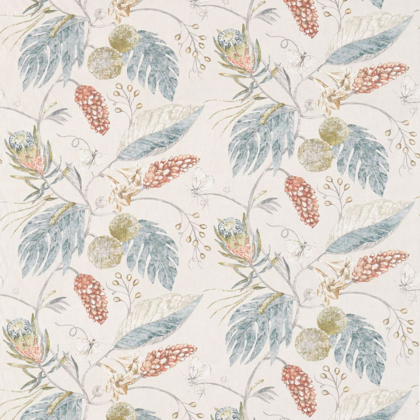 Amborella Fabric by Harlequin - HGAT120422 - Olive/Seaglass