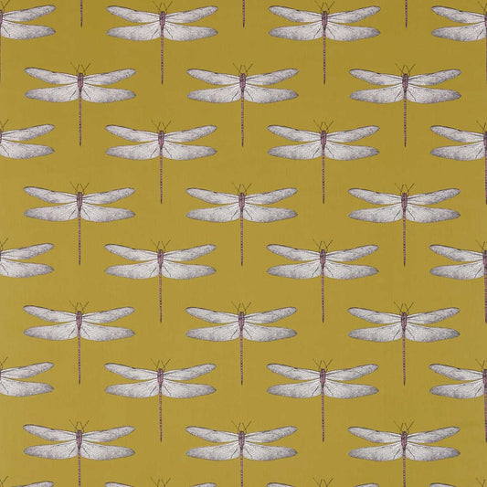 Demoiselle Fabric by Harlequin - HGAT120432 - Chartreuse/Grape