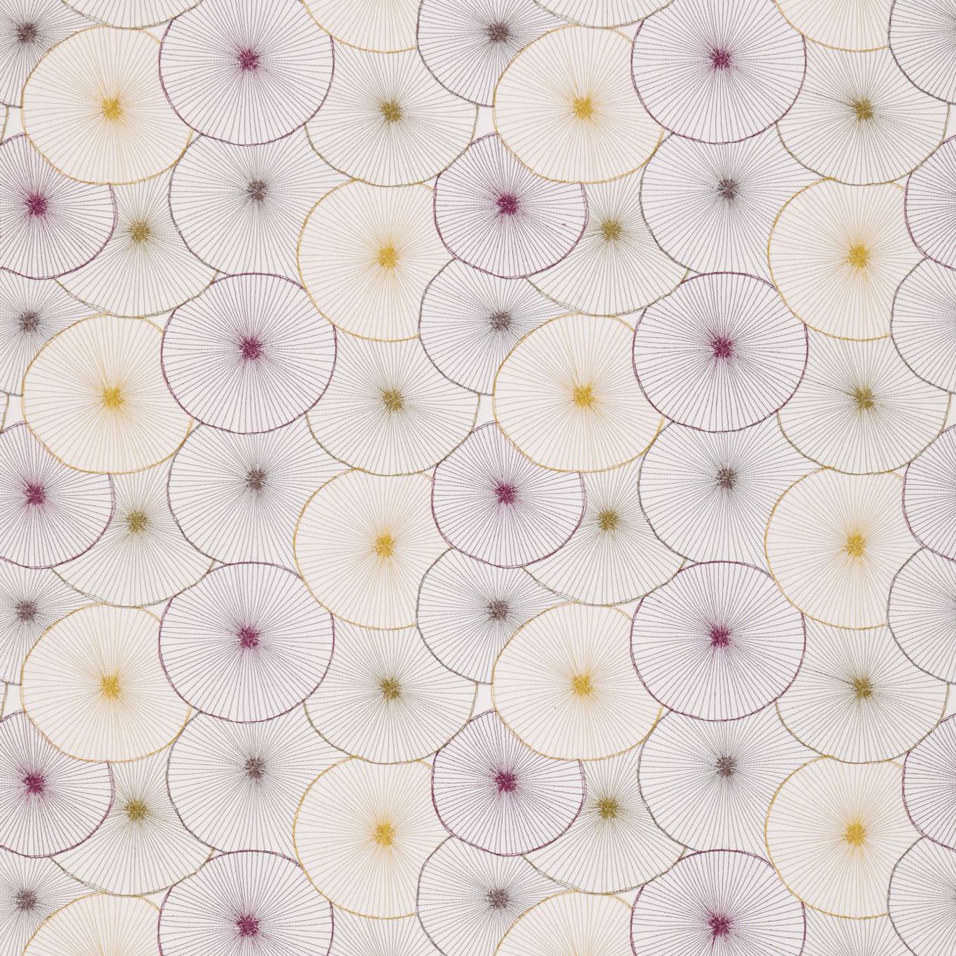 Aster Fabric by Harlequin - HGAT131587 - Chartreuse / Plum / Truffle / Gold