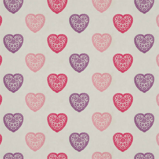 All About Me 130755 Sweet Heart Fabric by Harlequin - HLTF133571 - Pink/Purple