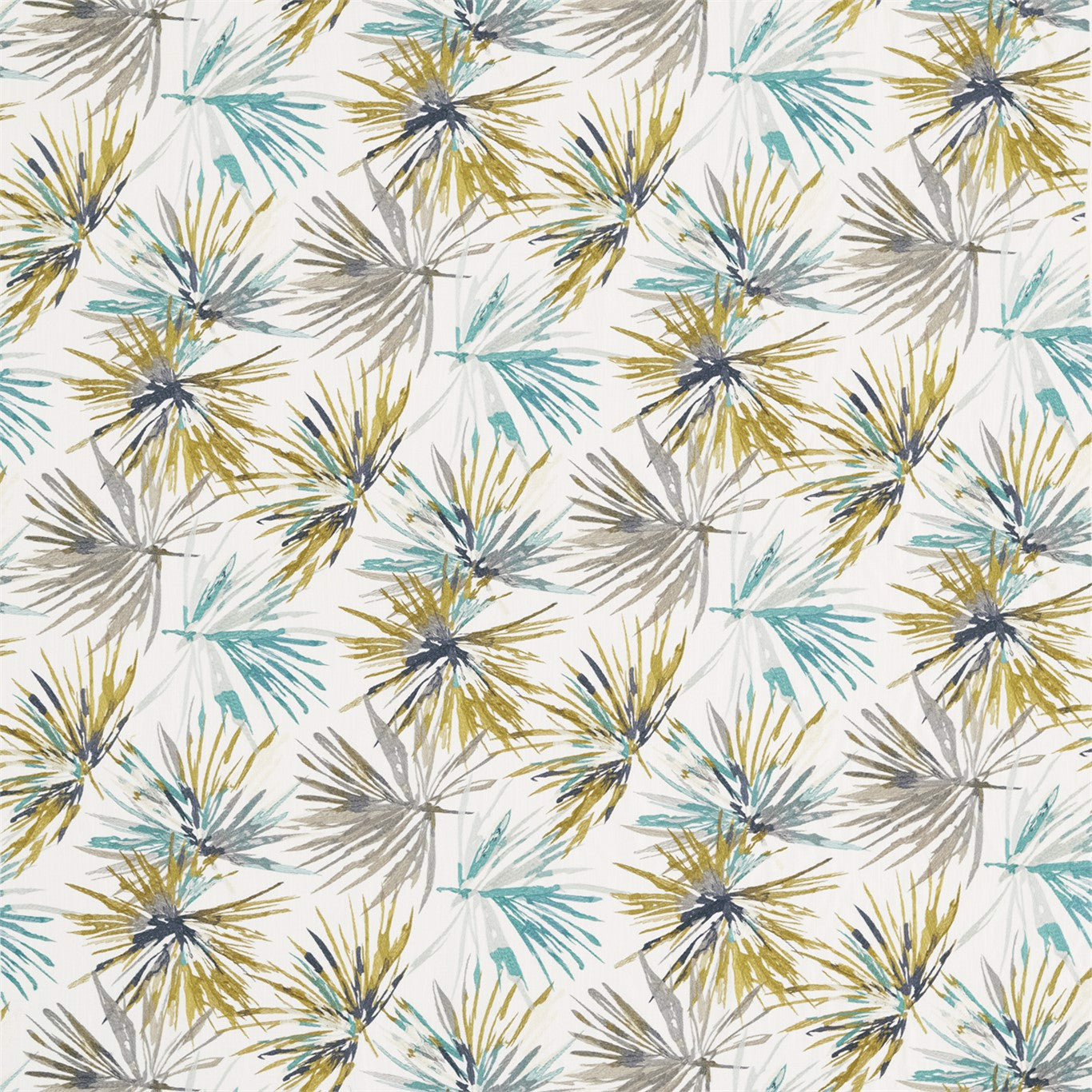 Aucuba Fabric by Harlequin - HMOE132240 - Teal/Zest