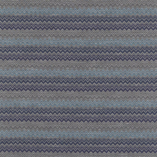 Chevron Fabric by Harlequin - HMOU130664 - Cobalt Denim Ice Steel