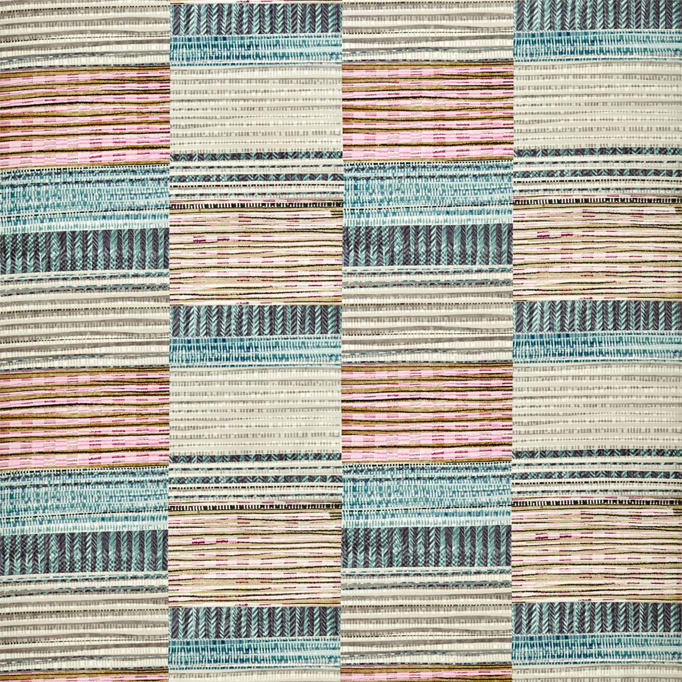 Benirras Fabric by Harlequin - HMUC120916 - Marine/Cerise/Pebble