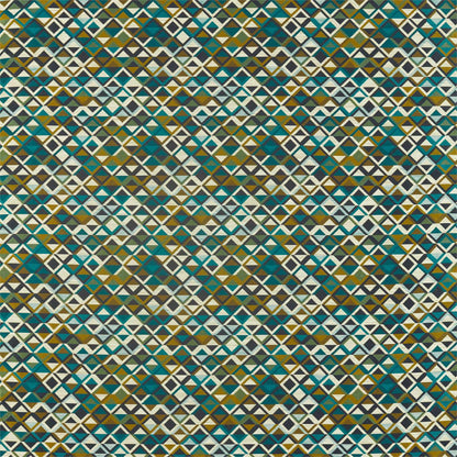 Boka Fabric by Harlequin - HSAF132956 - Charcoal / Marine / Zest