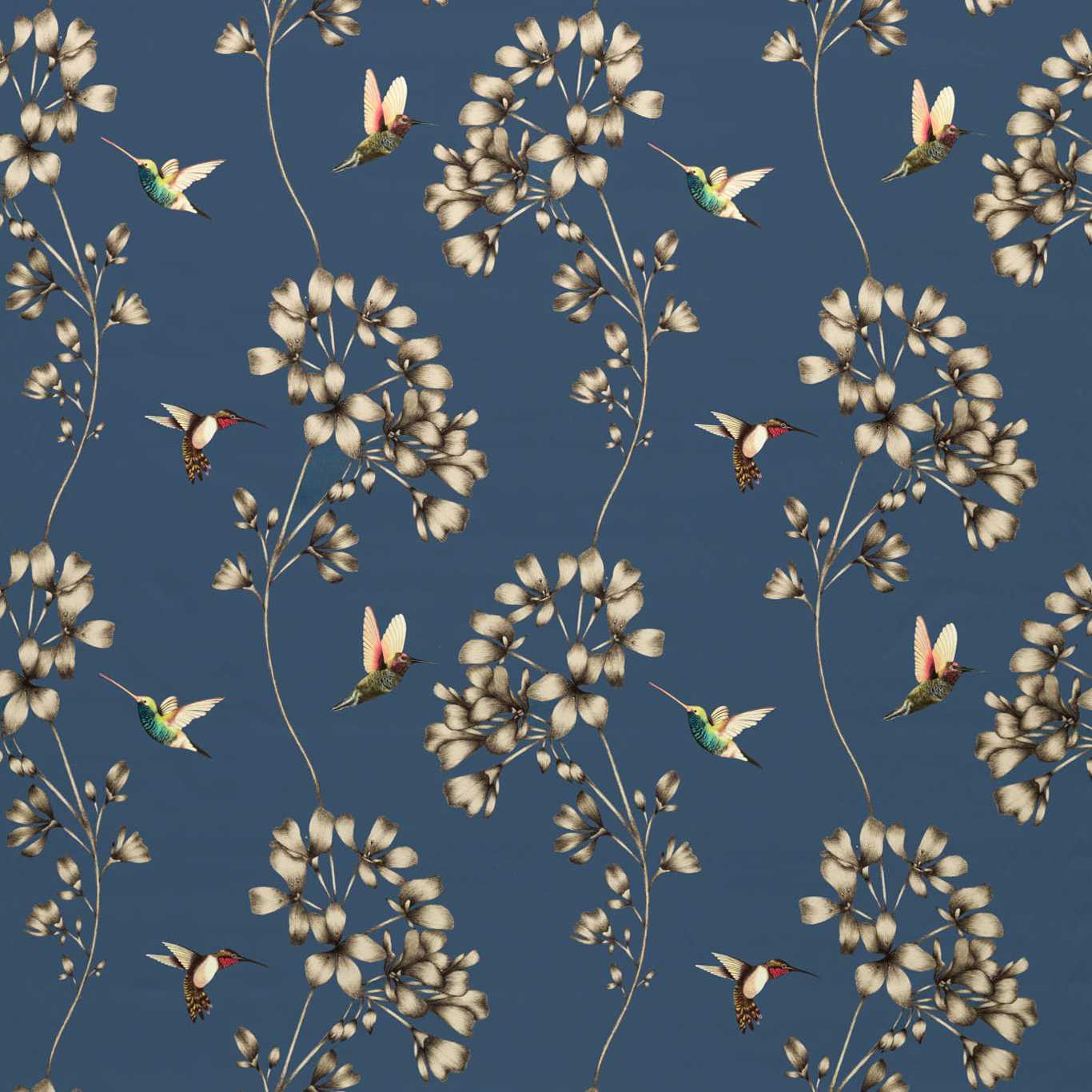 Amazilia Fabric by Harlequin - HTEF120977 - Indigo